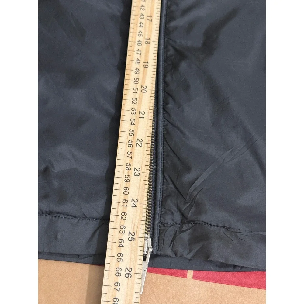 Black Nylon Jacket Full Zip Lightweight Triangle Logo Luxury Designer